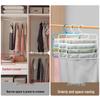 Five-Layer Anti-Slip Multi-Functional Clothes and Pants Hanger for Dormitory Wardrobe