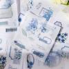 20-Piece Light-Colored Floral and Plant Sticker Book Handmade Craft Collage and Journal Layout Decoration