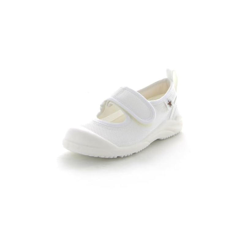 [MoonStar] Girls' Indoor Shoes MS Little Star 02 White 15.0 cm 2E