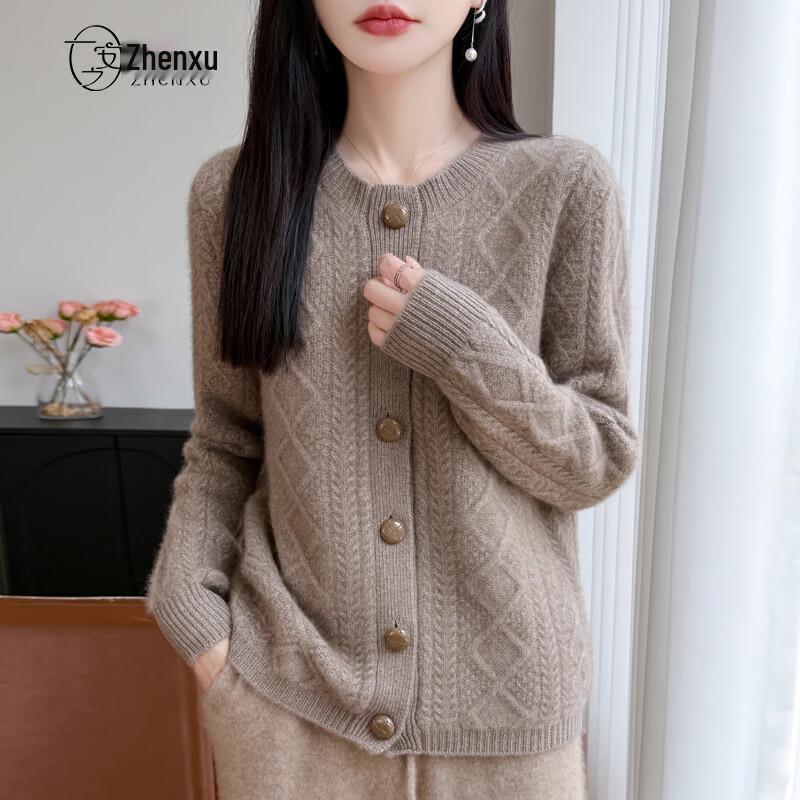 Women's 100% Merino Wool Cardigan Sweater