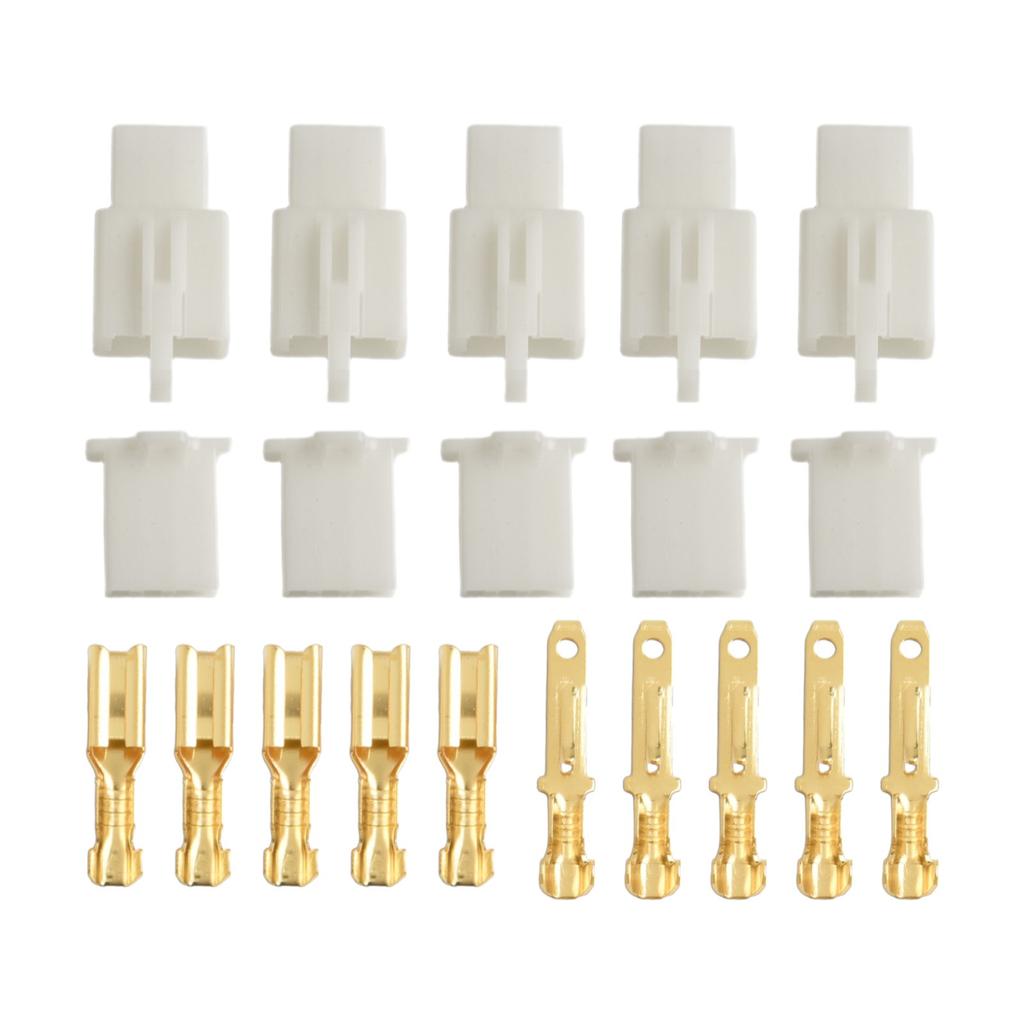 Secure Wiring Connection 2 8mm Male and Female Car Connector Set 10 Packs