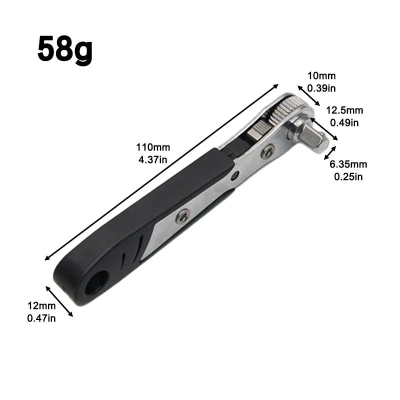 Mini Bit Ratchet Wrench Bit Nozzle Handle Screwdriver Hexagon Torx Bit Nozzle Socket Wrench Screwdriver Tools Auto Repair Tools