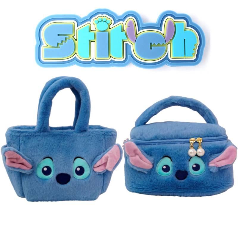 Stitch Make-up Tasche Box Kapazität Kosmetik Aufbewahrungstasche Reise Tragbar Reißverschluss