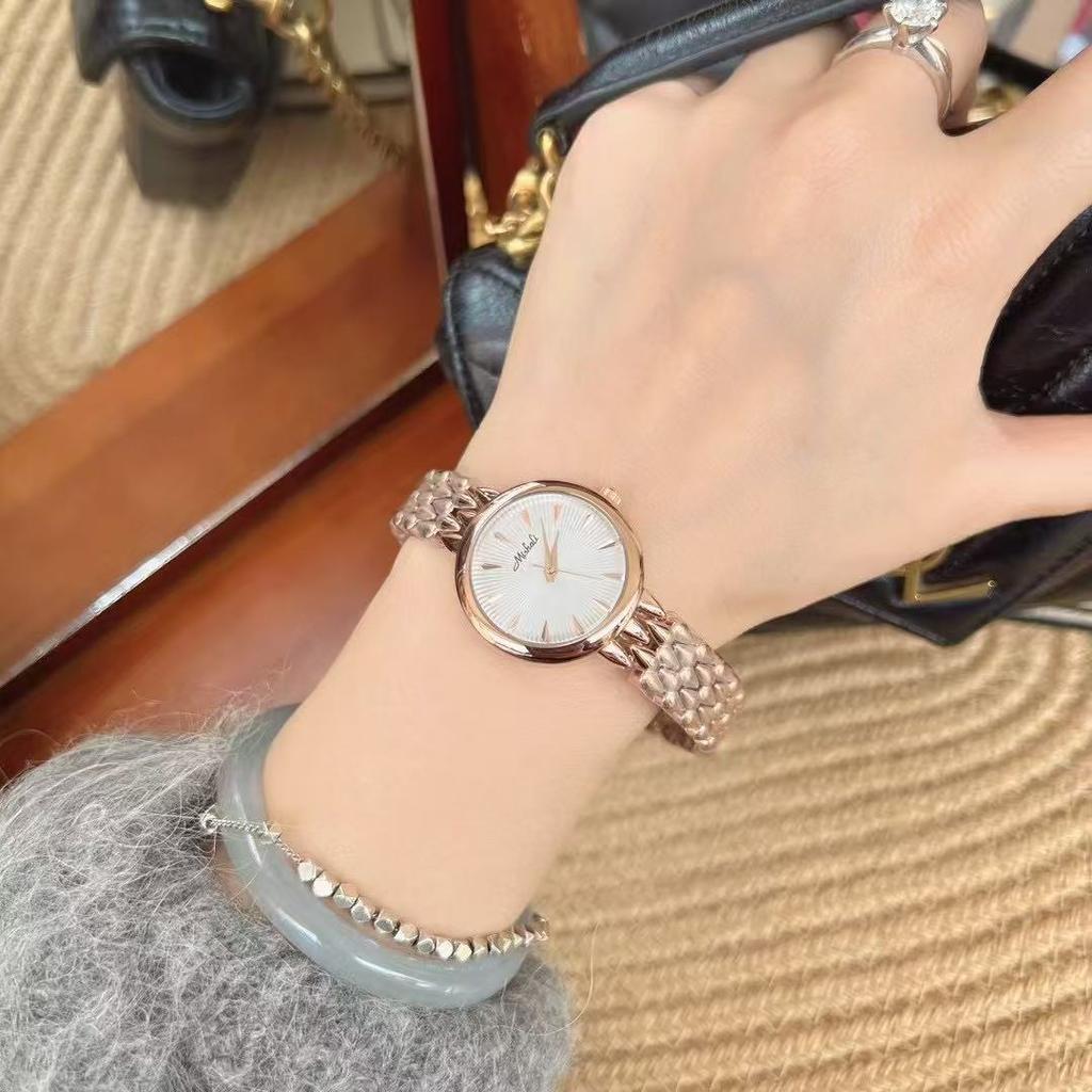 Steel Belt Watch Small Dial Female Fritillary Surface Simple Classic Female Watch