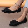 Fashion Casual Simple Wear-resistant Bow Pointed Flat Sole Shoes New Summer Outfit Simple Versatile Comfortable Women's Shoes