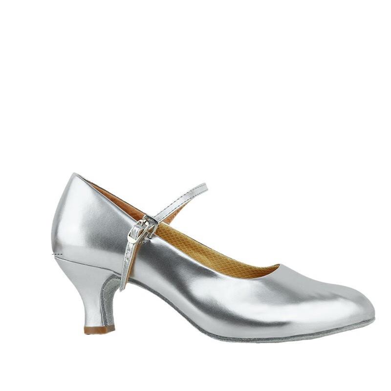 POBRONG Women's Mid-Heel Latin & Ballroom Dance Shoes