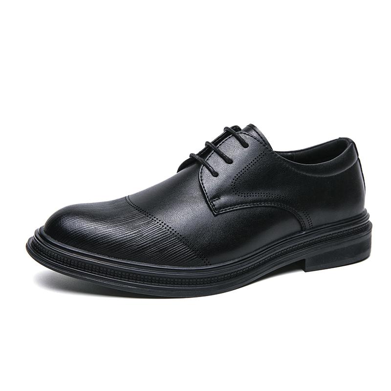 Brand Thick Bottom Men business Dress Shoes Leather Luxury Italian Style Men Formal Shoes Brand Men Bring Business Leather Shoes