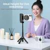 Magnetic Phone Tripod 360 Rotation Bluetooth Selfie Stick Pocket Selfie Stick  Filming
