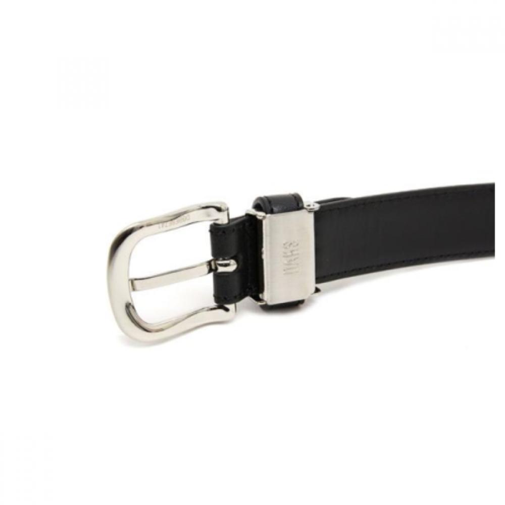 Daks Women Black Leather Slim Buckle Belt Dbbe1f741bk