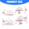 Classical European Covered Snacks Plate With Clear Lid Plastic Fruit Dessert Tray For Food Preservations And Elegant Homes Entertaining