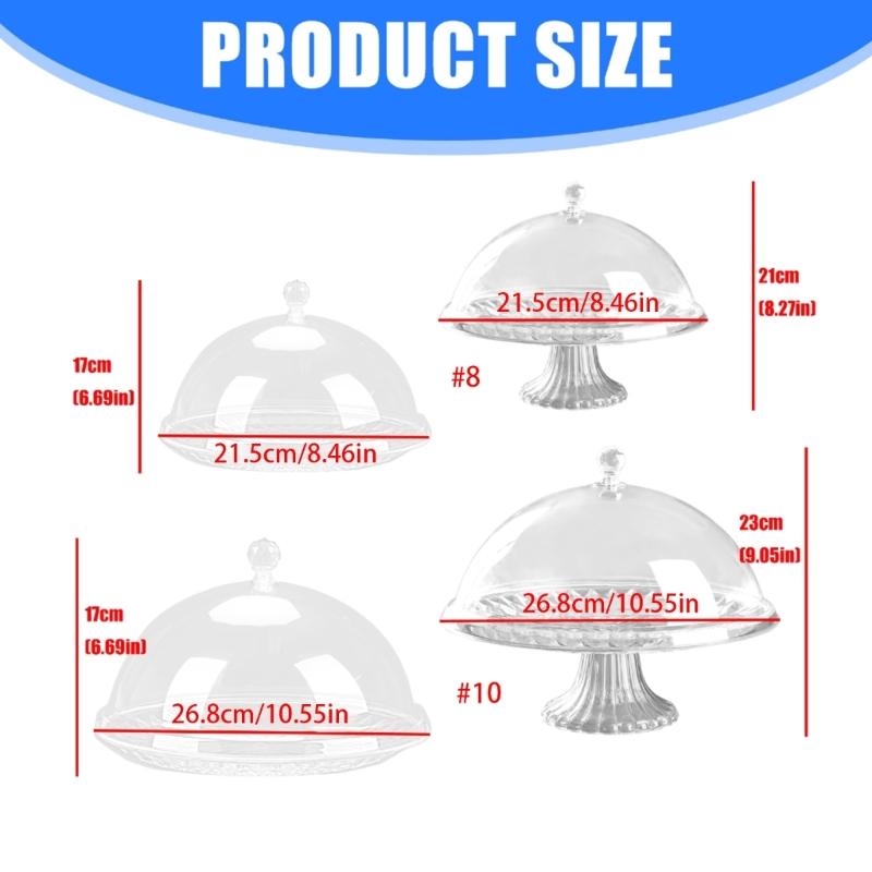 Classical European Covered Snacks Plate With Clear Lid Plastic Fruit Dessert Tray For Food Preservations And Elegant Homes Entertaining