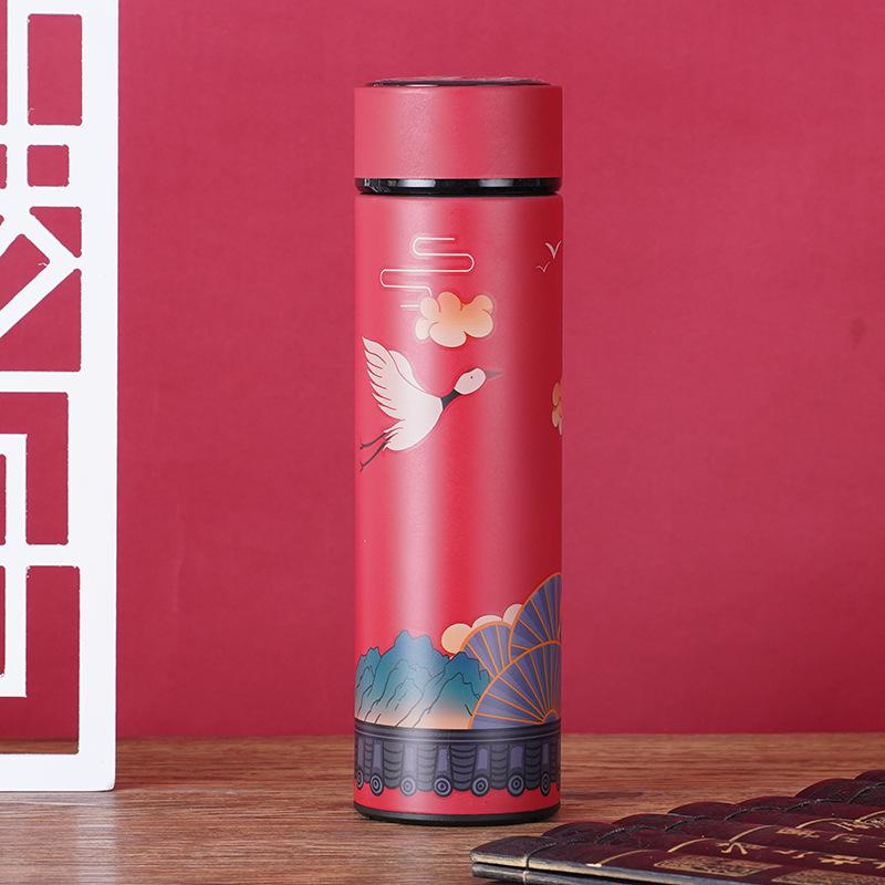 

Многофункциональная термокружка большой емкости 500 мл, термосы, портативная термокружка из нержавеющей стали, бутылка для воды, кружка для чая, офисная термокружка 500ml красный