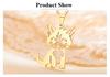 Cazador Cute Little Wild Cat Kitten Pendant Necklace for Women Stainless Steel Jewelry Necklaces Birthday Valentine Gift 2026