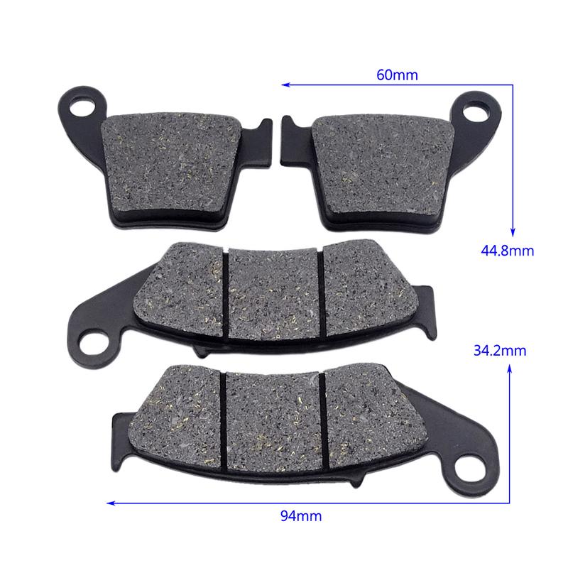 Motorcycle Front/Rear Brake Pads For HONDA CRF250R CRF250X 2004-17 CR125R/250R CR125/250 R 02-07 CRF450R 02-16 CRF450X 05-17 4.8