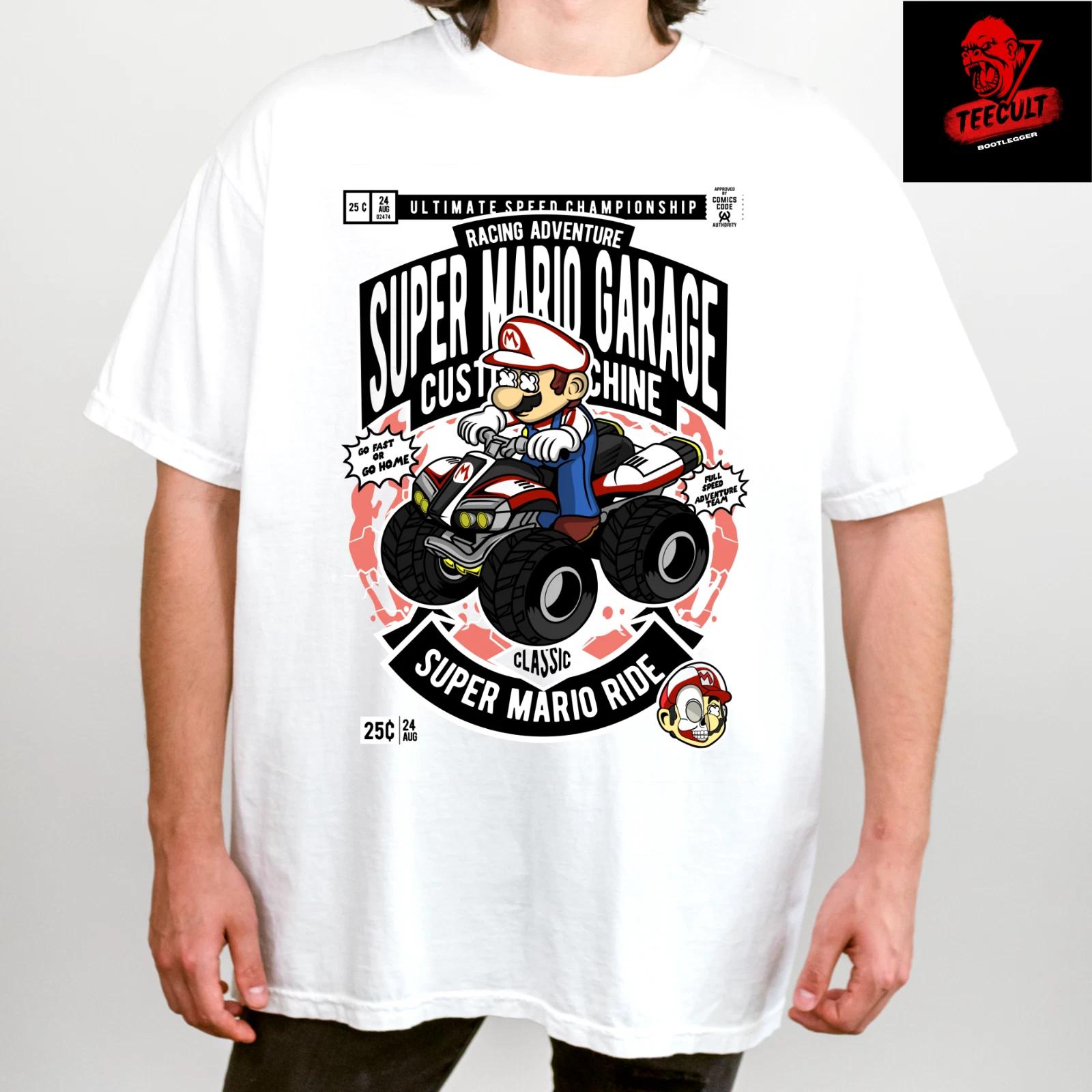 Men s and Women s T-shirts Super Mario Garage Retro Gamer Funko Pop Unisex Heavy Cotton XL