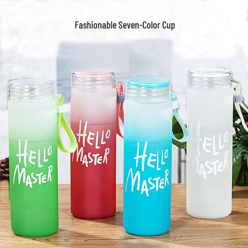 Portable Glass Water Bottle Gift Set (10-Pack, 480ml)