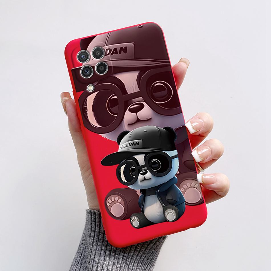 For Samsung Galaxy A22 Case F22 M22 Astronaut Painted Back Cover Silicone Soft Slim Phone Case For Samsung M22 F22 A 22 5G Shell