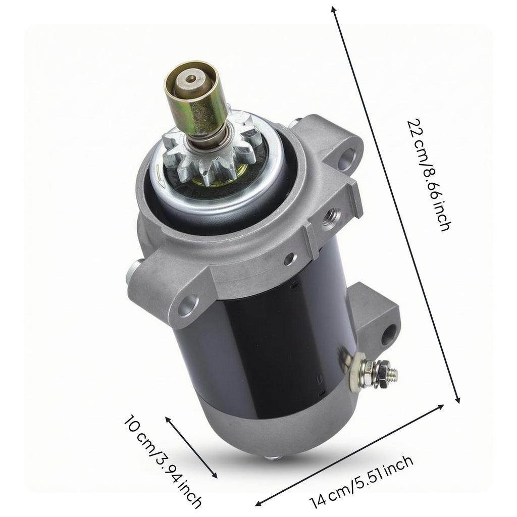 Starter Motor with Geared Drive Shaft Four-Stroke Marine Outboard