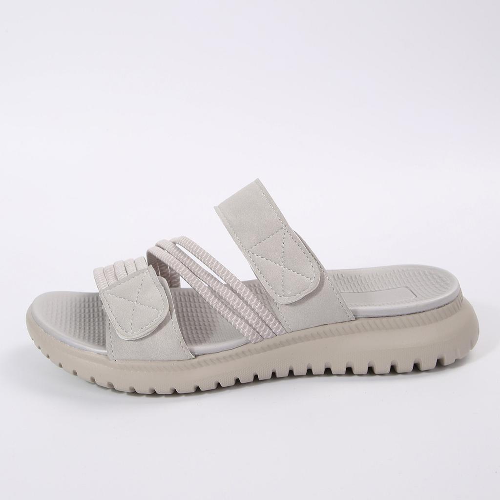 Sandali Bassi a Infradito da Donna Taglie Forti, Scarpe Casual Moda con Lavorazione Intrecciata, Sandali Bassi Estivi a Fascia Singola per Donna