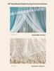 Freestanding Noble Style Foldable Mosquito Net for Bedroom - No-Installation Canopy for Large Beds