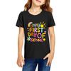 Kids Fashion Casual Printed Round Neck Short Sleeve T-Shirt for Back To School