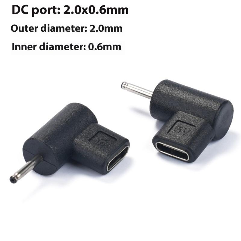 1 Stück Universal 5V TypeC auf DC 3,5x1,35mm/5,5x2,1mm/5,5x2,5mm Stecker Ladeadapter Konverter DC Stromanschluss