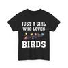 Birdwatching Shirt, Just A Girl Who Loves Birds Birdwatcher Women Girls Shirt