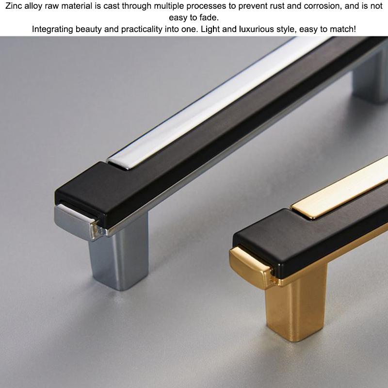 Expressive Dual Color Wardrobe Handles with Cabinet and Storage Drawer Use