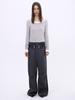 CERRIC Double Waist Pants _ Charcoal