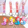 Cartoon Mermaid Keychain Pendant Cute Doll Car Key Chain Pendant Claw Machine Small Gift