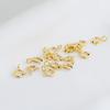 S925 Gold Plated 5mm Sterling Silver Spring Lobster Clasp for Bracelets and Necklaces - DIY Jewelry Connector