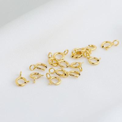 S925 Gold Plated 5mm Sterling Silver Spring Lobster Clasp for Bracelets and Necklaces - DIY Jewelry Connector