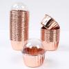 50pcs Transparent Cake Box Container Transparent Cupcake Dome Pastry Baking Packaging Boxes Wedding Party Supplies Gifts Decor