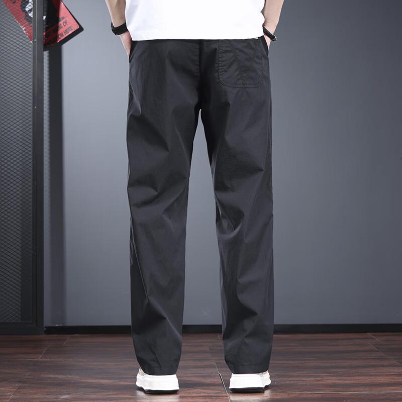 Jie Leinong Men's Lightweight Loose Straight-Leg Casual Pants
