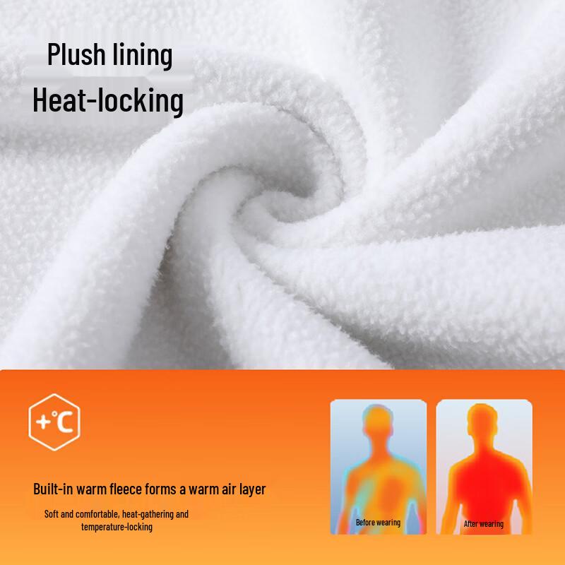 Jeep Men's Winter Fleece-Lined Stand Collar Sweatshirt