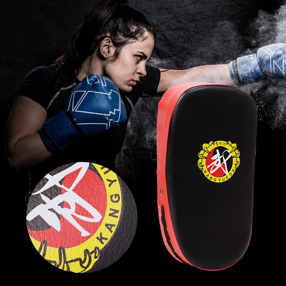 Hand Foot Kicking Pad PU Leather Taekwondo Foot Target Arc-Shaped Kick Punch Shield Pad for Martial Arts Training