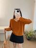 Korean V-Neck 3D Flower Long Sleeve Knit Sweater for Women - 2025 Autumn/Winter High-End Chic Style