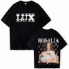 KOSZULKA ROSALIA LUX tour 2026 ROSAIA Taka Sama Jak Na Oficjalnej Stronie Wysokiej Jakości Koszulka Bawełniana Oversize Harajuku Okrągły Dekolt TEES