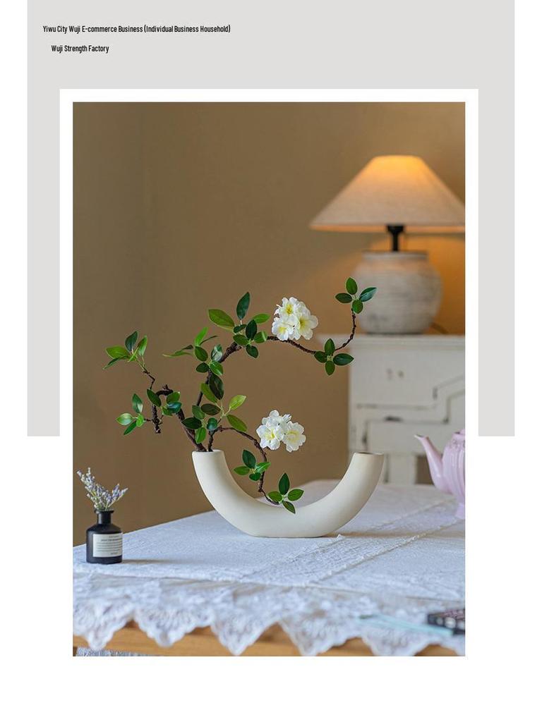 Bionic Begonia: Artificial Luxury Green Plant Dining Table Decoration