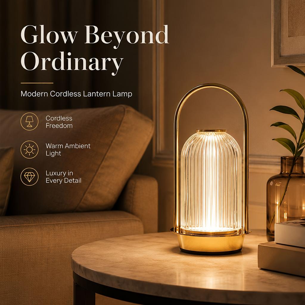 Wireless Rechargeable Table Lamp Dimmable Night Light with Handle USB Portable lanterns are suitable for living rooms, bedrooms, dining rooms, and