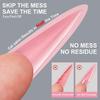256pcs Nail Sandwich Dual Form Nail Tips Quickly Building Gel Form Nail System Full Cover Tips Quick Building Mould