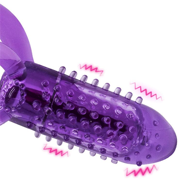 Jelly Bullet Double Penis Cock Cage Rings Anal Vibrator Masturbator Massager Erotic Adult