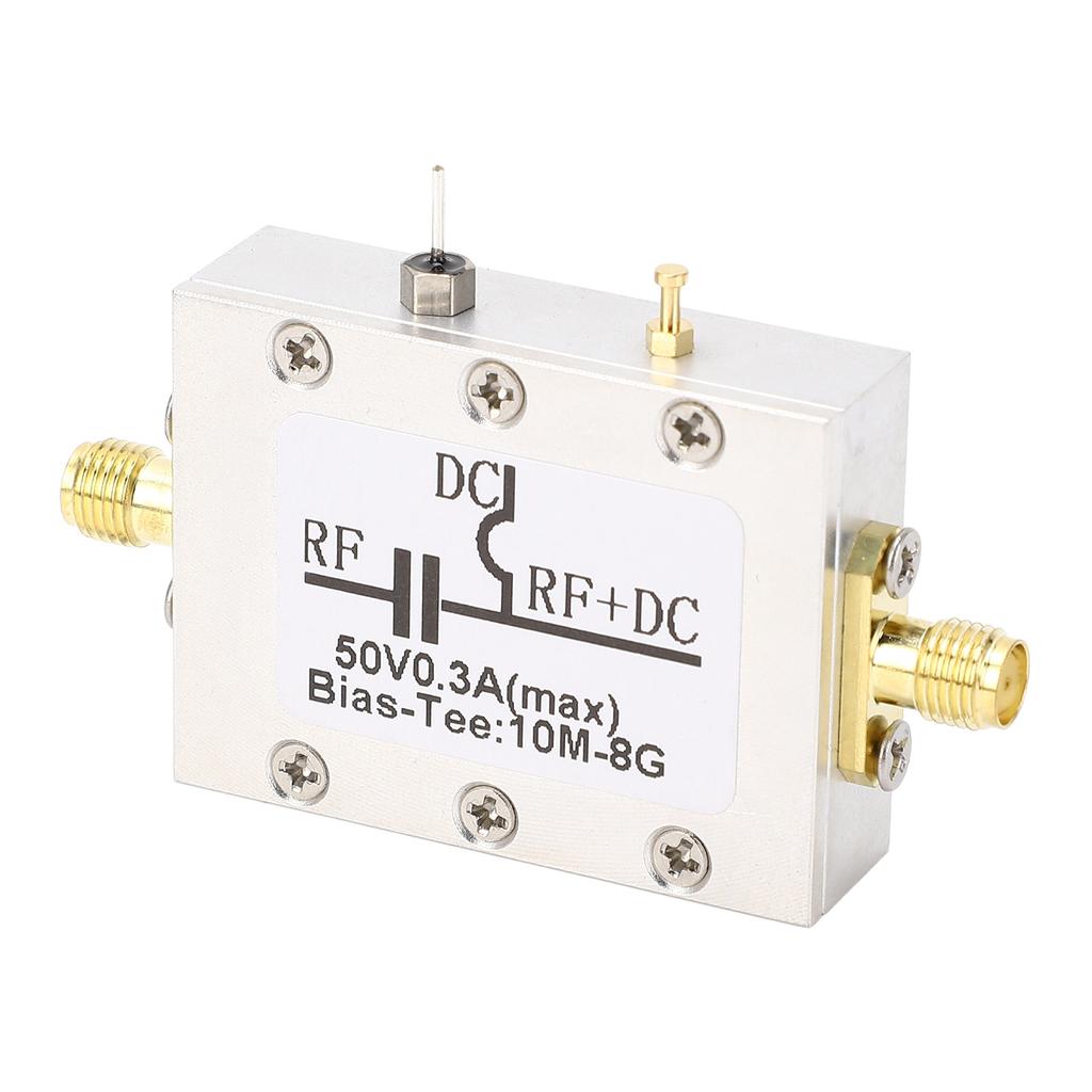 Bias Tee 10MHZ To 8GHz 300mA RF DC Block Coaxial Bias Tee for Broadband Amplifier