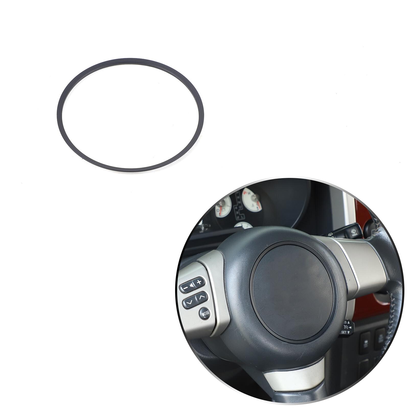 Black Alloy Steering Wheel Center Trim Ring For Toyota FJ Cruiser 2007-21