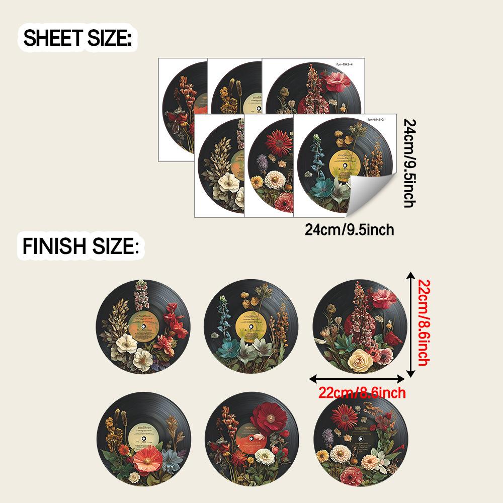 

Креативные рельефные цветочные наклейки для записи для украшения и благоустройства гостиной и музыкальной комнаты