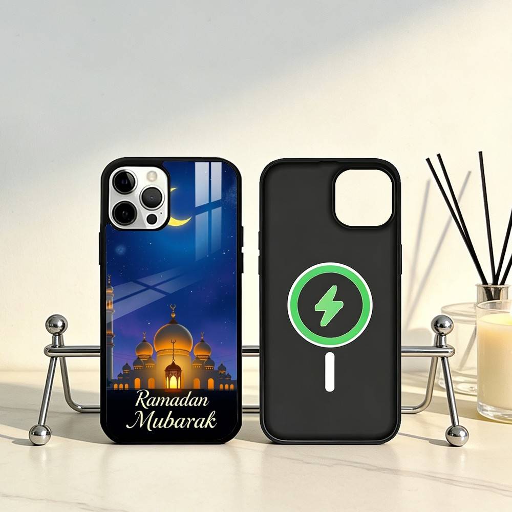 Eid Mubarak Ramadan Kareem Handyhülle Für iPhone17,16,15,14,13,12,11 Plus,Pro Max Magnetisch Für Magsafe Kabelloses Laden