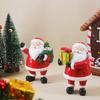 Mini Christmas Santa Figurine New Year Home Decoration Christmas Fireplace Desktop Ornament Resin Handicrafts Christmas Present