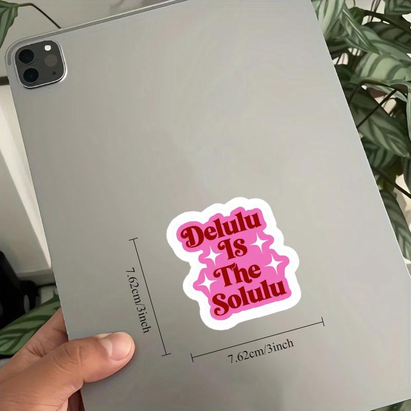 Fuel Your Delusions/ Delulu Is The Solulu Sticker/ Meme/ Manifesting/ Water Bottle Sticker