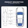 Solar UV Protector Tint Film for Tesla Model X 2022 2023 2024 Front Rear Side Windows