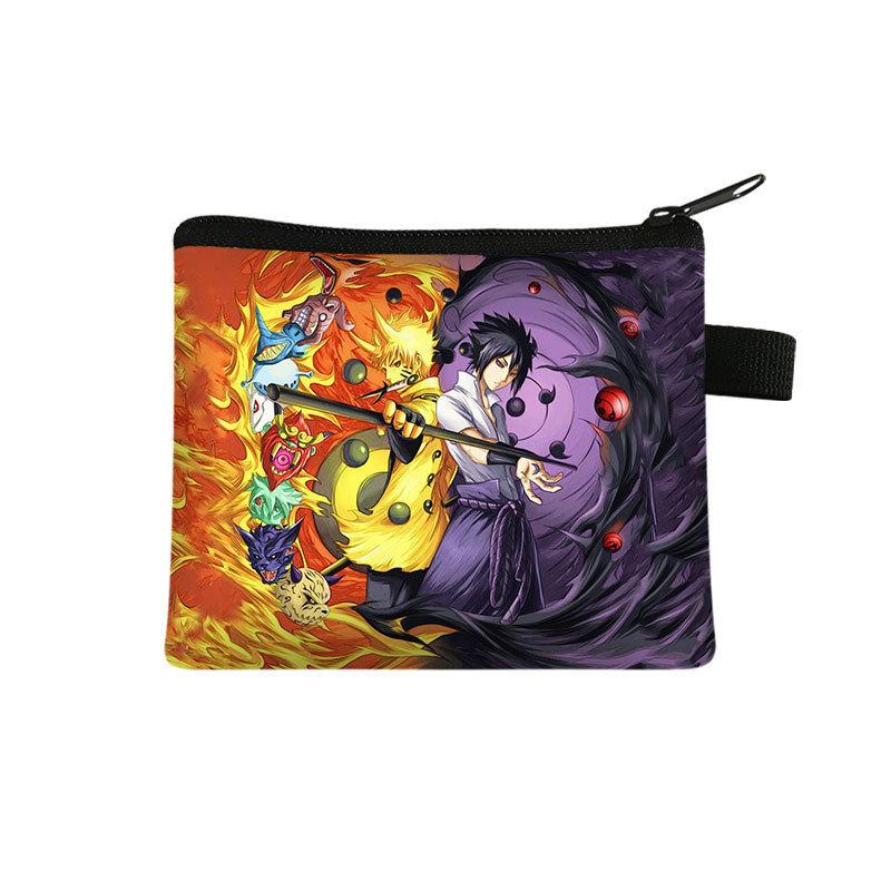 Cute Bag Naruto Children'S Change Bag, Male And Female Students' Simple Card Bag, Middle School Student Zipper Storage Bag Batch